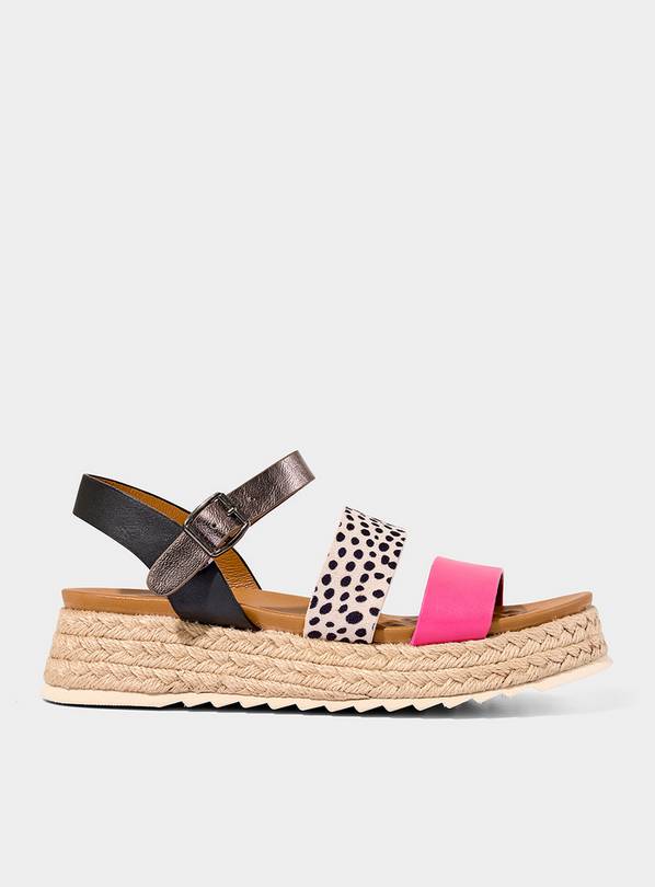 JOE BROWNS Spotted Strap Espadrille Platform Sandals 4